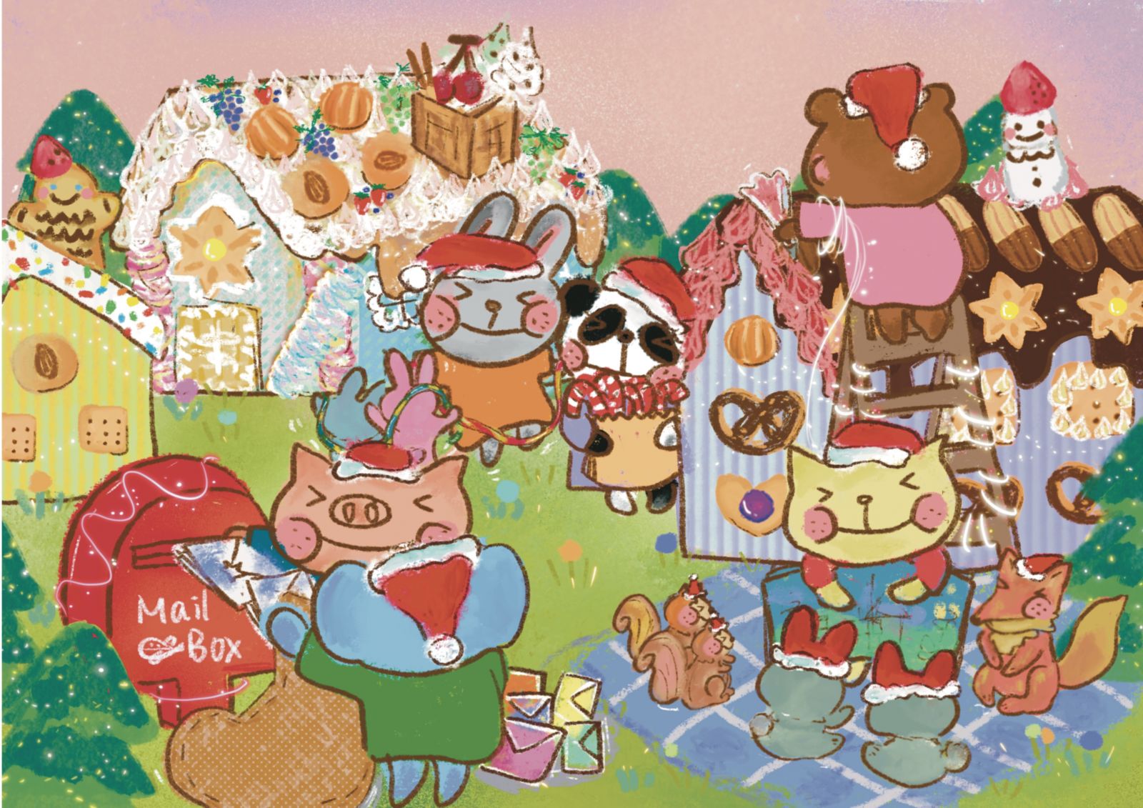 Christmas candy house