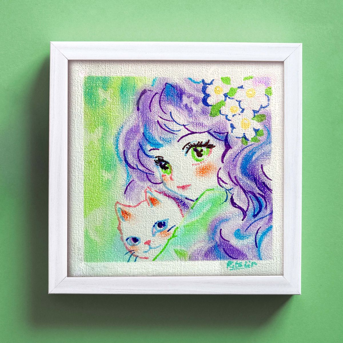原創手繪畫作 Pastel Acrylic Marker Paint Art