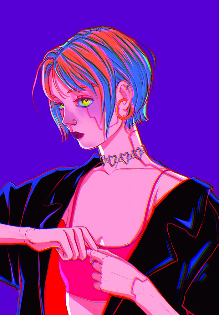 Cyberpunk girl