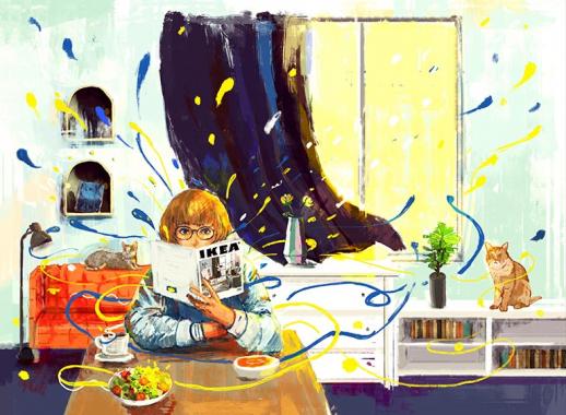 IKEA 2019 Catalogue Campaign Illustration